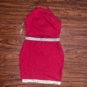 Super cute red mini dress🥰💖